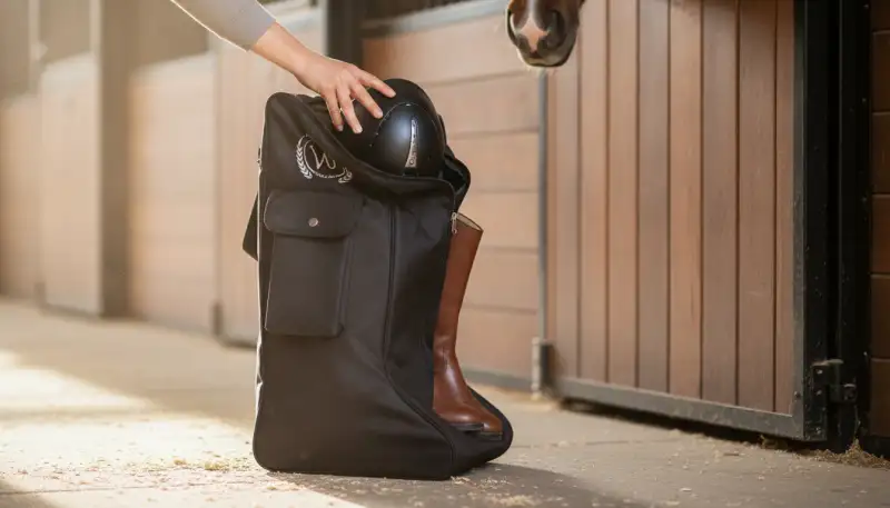 Clever Verstaut: Helm- und Stiefelbeutel