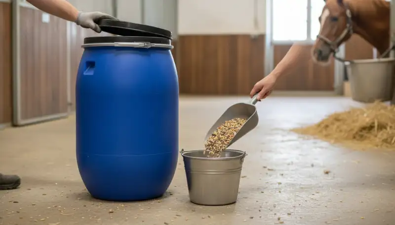 Mäusesichere Futtertonnen: Schutz fürs Pferdefutter
