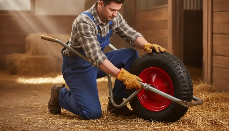 Schubkarrenreifen wechseln: So bleibt Ihre Luftbereifung fit